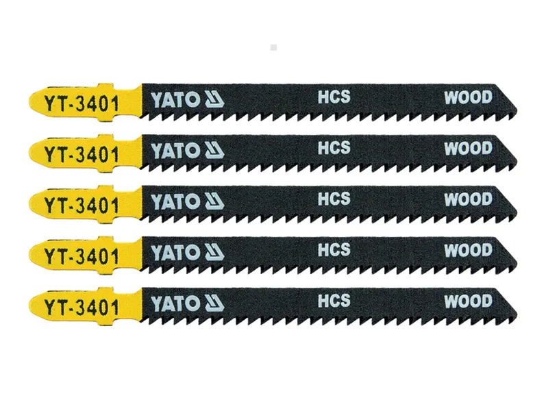 Yato Brzeszczoty do wyrzynarek HCS do drewna i tworzyw 10 TPI 5 szt. YT-3401 