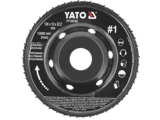 Yato Frez tarnik pełny wypukły 120x12 nr1 YT-59182 - 2