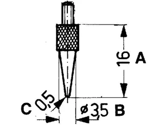 Limit Końcówka stożkowa do czujników zegarowych 53181103  - 2