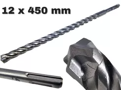 AWTOOLS Wiertło do betonu zbrojonego SDS Plus 12 x 450 mm QUADRO EXTREME AW43648BL
