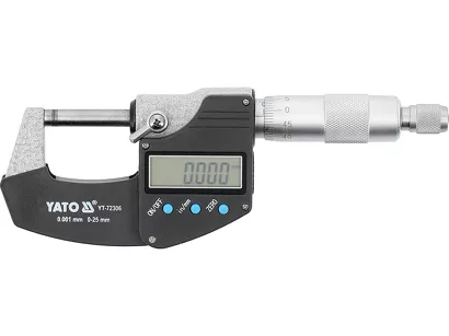 Yato Cyfrowy mikrometr zewnętrzny 0-25 mm precyzyjny YT-72306