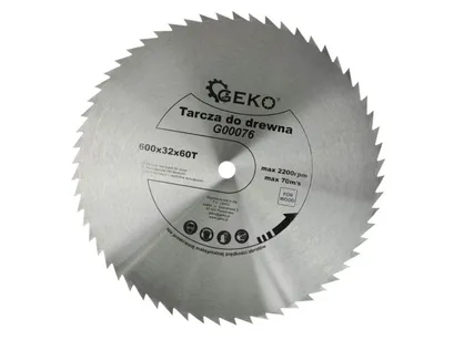 Geko Tarcza do cięcia drewna 600x32mm 60z. G00076 