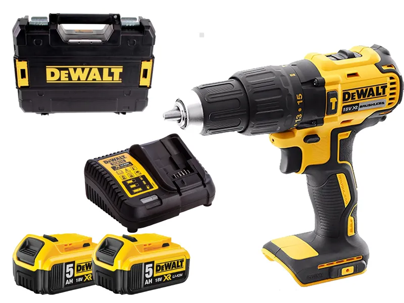 DeWalt Wiertarko wkrętarka akumulatorowa 18V 2x5Ah DCD708P2T-QW 