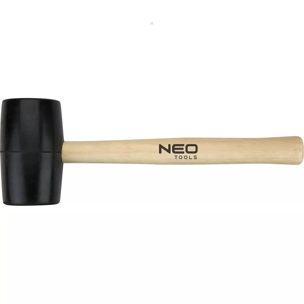 Neo Młotek gumowy z drewnianym trzonkiem 72 mm/900 g 25-064