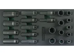 Jonnesway Komplet nasadek udarowych 1/2" we wkładce 22szt S03A4122KV 