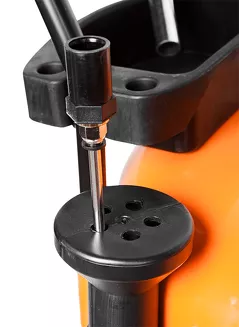 NEO Tools Zlewarko-wysysarka mobilna do oleju pneumatyczna z zbiornikiem kontrolnym 10-811 - 7