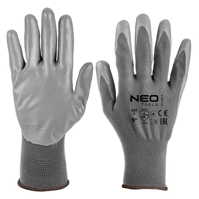 Neo Rękawice robocze, poliester pokryty PU, 4131X, rozmiar 9 97-646-9