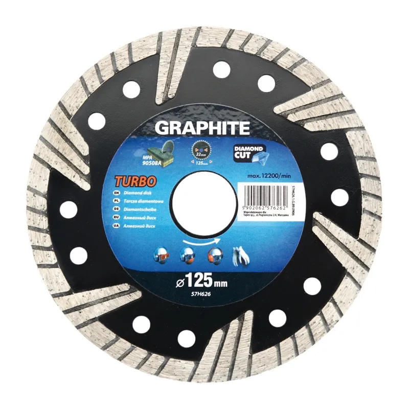 Graphite Tarcza diamentowa do cięcia Turbo 125x2,6mm 57h626 