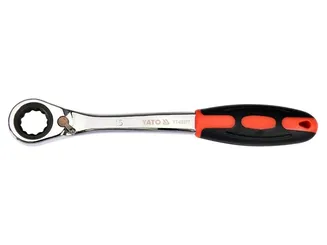 Yato Klucz oczkowy odgięty przelotowy z grzechotką 15 mm YT-02377 - 3