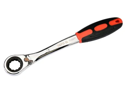 Yato Klucz oczkowy odgięty przelotowy z grzechotką 15 mm YT-02377