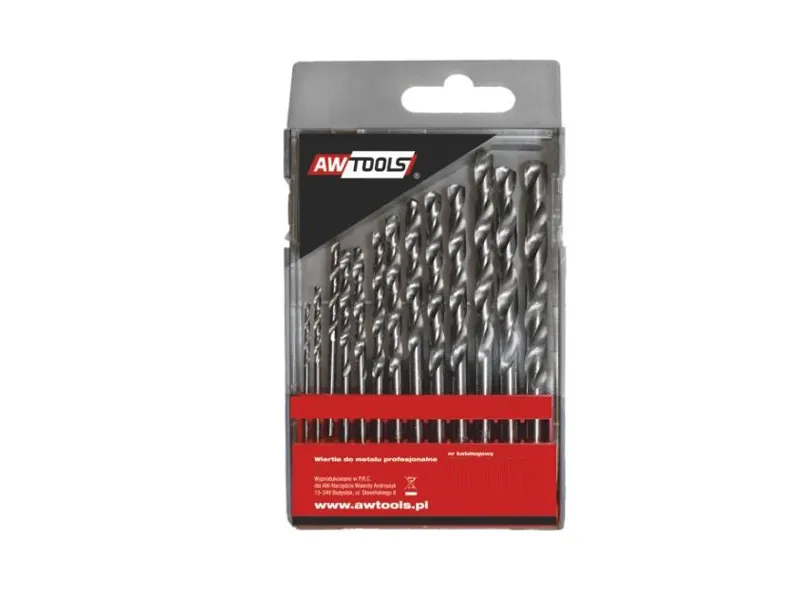 AWTOOLS Wiertła do metalu HSS-G 13szt. 2,5-8mm AW41202