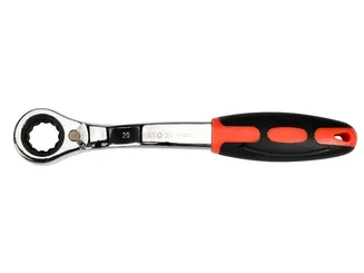 Yato Klucz oczkowy odgięty przelotowy z grzechotką 20 mm YT-02382  - 2