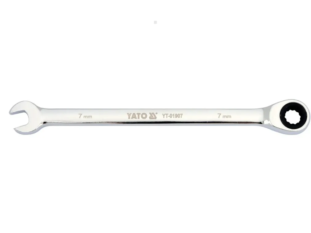 Yato Klucz płasko-oczkowy z grzechotką 7 mm YT-01907