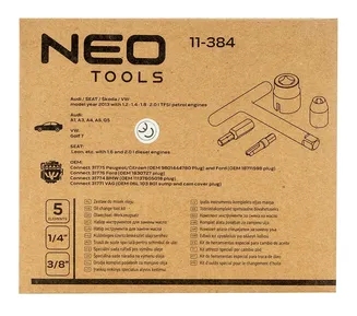 Neo Narzędzia do plastikowych misek oleju TFSI 11-384 - 4