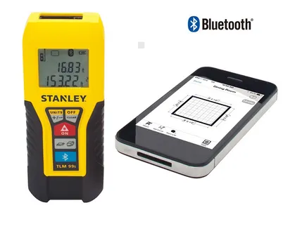 Dalmierz laserowy Stanley z funkcją Bluetooth 