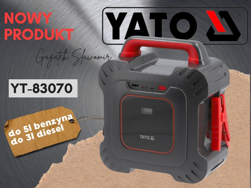 Urządzenie rozruchowe bezbateryjne Yato YT-83070 Urządzenie rozruchowe bezbateryjne Yato YT-83070